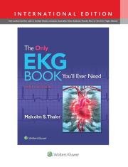 Okładka książki The Only EKG Book You'll Ever Need 9e