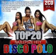 Top 20. Najlepsze Hity Disco Polo vol. 1 (2CD). Autor: praca zbiorowa. Dadada.pl Okładka książki Top 20. Najlepsze Hity Disco Polo vol. 1 (2CD)