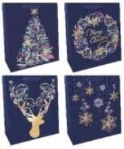 Opakowanie Torba prezentowa 26x32cm Choinka (12szt)