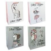 Opakowanie Torba prezentowa 26x32cm Merry Christmas (12szt)