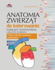 Okładka książki Anatomia zwierząt do kolorowania.