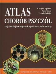 Atlas chorób pszczół. Autor: Grażyna Topolska, Gajda Kinga Anna, Zimińska Urszula. Dadada.pl Okładka książki Atlas chorób pszczół