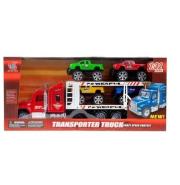 Opakowanie Auto ciężarowe z akcesoriami czerwone