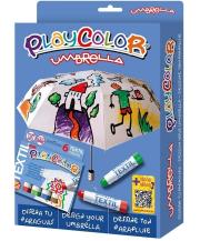Opakowanie Farby do szyb 6 kolorów + parasolka