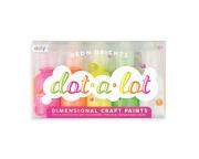 Opakowanie Farby kropkowe neonowe 5 farb