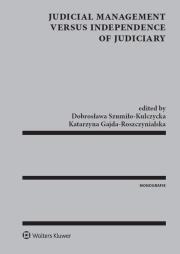 Okładka książki Judicial Management versus independence of judiciary