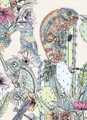 Opakowanie Karnet B6 z kopertą Cactus Chameleons