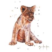 Opakowanie Karnet kwadrat mały z kopertą Lion Cub