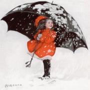 Opakowanie Karnet kwadrat z kopertą Święta Under My Umbrella