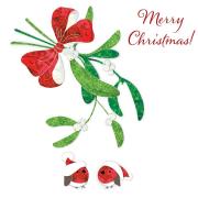 Opakowanie Karnet Swarovski kwadrat CL0611 Święta Jemioła