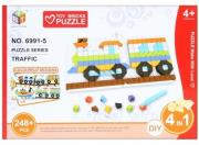 Opakowanie Klocki mozaika 248el pojazdy