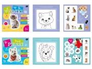 Opakowanie Kolorowanka  21x21 16 kotki, pieski