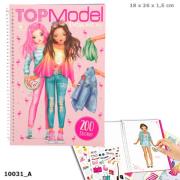 Opakowanie KOLOROWANKA Z NAKLEJKAMI TROPICAL FLAMINGO TOP MODEL 10031A