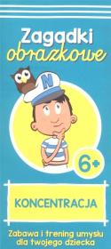 Okładka książki KONCENTRACJA ZAGADKI OBRAZKOWE KAPITAN NAUKA