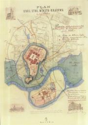 Opakowanie Notes - plan miasta Krakowa