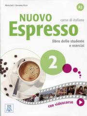 Nuovo Espresso 2 Podręcznik z ćwiczeniami + DVD. Autor: Maria Balicka, Rizzo Giovanna. Dadada.pl Okładka książki Nuovo Espresso 2 Podręcznik z ćwiczeniami + DVD