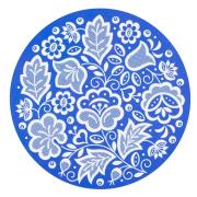 Opakowanie Podkładka pod mysz - kujawska niebieska okrągła