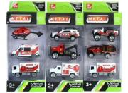 Opakowanie Pojazdy ratownicze metalowe 8cm 3el