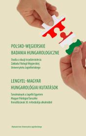 Okładka książki Polsko-węgierskie Badania Hungarologiczne / Lengyel-magyar hungarológiai kutatasok