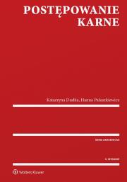 Postępowanie karne. Autor: Dudka Katarzyna, Paluszkiewicz Hanna. Dadada.pl Okładka książki Postępowanie karne