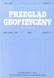 Przegląd Geofizyczny Kwartalnik Rocznik LIII 2008. Wydawca: Wydawnictwo Naukowe PWN. Dadada.pl Opakowanie Przegląd Geofizyczny Kwartalnik Rocznik LIII 2008