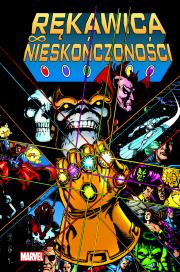 Rękawica Nieskończoności. Autor: Jim Starlin, Ron Lim, George Prez, Stańczyk Dariusz. Dadada.pl Okładka książki Rękawica Nieskończoności