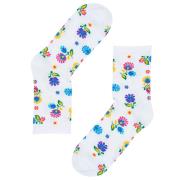 Opakowanie Skarpety damskie - roz.38-40 łowickie kwiaty białe