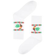 Opakowanie Skarpety męskie - roz. 44-46 kogut łowicki białe