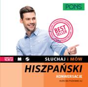 Słuchaj i mów hiszpański konwersacje +CD. Autor: Opracowanie zbiorowe. Dadada.pl Okładka książki Słuchaj i mów hiszpański konwersacje +CD