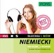 Słuchaj i mów niemiecki 500 słów +CD. Autor: Opracowanie zbiorowe. Dadada.pl Okładka książki Słuchaj i mów niemiecki 500 słów +CD
