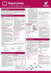 Okładka książki Tablice informatyczne Algorytmy