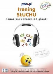 Trening słuchu naucz się rozróżniać głoski. Autor:   Praca zbiorowa. Dadada.pl Okładka książki Trening słuchu naucz się rozróżniać głoski