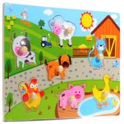 Układanka drewniana zagroda. Wydawca: Anek Import. Dadada.pl Opakowanie Układanka drewniana zagroda