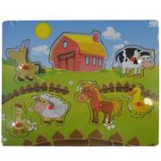 Układanka drewniana zwierzęta 62385. Wydawca: Anek Import. Dadada.pl Opakowanie Układanka drewniana zwierzęta 62385