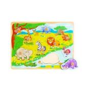 Opakowanie Układanka z pinezkami Zwierzęta dzikie 9