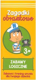 ZABAWY LOGICZNE ZAGADKI OBRAZKOWE KAPITAN NAUKA. Autor: Opracowanie zbiorowe. Dadada.pl Okładka książki ZABAWY LOGICZNE ZAGADKI OBRAZKOWE KAPITAN NAUKA