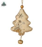 Opakowanie Zawieszka Choinka z dzwonkiem 15 cm