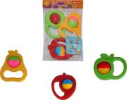 Opakowanie Zestaw grzechotek Owoce 3 sztuki