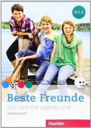Beste Freunde A1.2 AB + CD wersja niemiecka HUEBER. Autor: Christiane Seuthe, Manuela Georgiakaki, Anja Schm. Dadada.pl Okładka książki Beste Freunde A1.2 AB + CD wersja niemiecka HUEBER