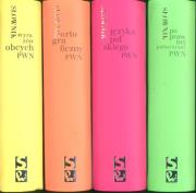 Czteropak Słownik języka polskiego Słownik wyrazów obcych Słownik poprawnej polszczyzny Słownik ortograficzny. Wydawca: Wydawnictwo Naukowe PWN. Dadada.pl Opakowanie Czteropak Słownik języka polskiego Słownik wyrazów obcych Słownik poprawnej polszczyzny Słownik ortograficzny