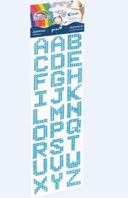 Diamenciki samoprzyl. literki niebieskie FIORELLO. Wydawca: Fiorello. Dadada.pl Opakowanie Diamenciki samoprzyl. literki niebieskie FIORELLO