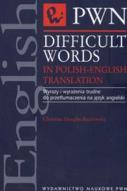 Okładka książki Difficult Words in Polish-English Translation