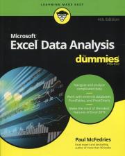 Opakowanie Excel Data Analysis For Dummies