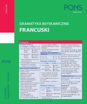 Gramatyka błyskawicznie. Francuski PONS. Autor: Opracowanie zbiorowe. Dadada.pl Okładka książki Gramatyka błyskawicznie. Francuski PONS