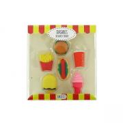 Opakowanie Gumki do mazania - zestaw fast food