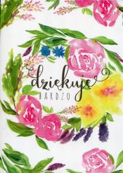 Henry karnet B6 Dziękuję akwarela wianek. Wydawca: Henry. Dadada.pl Opakowanie Henry karnet B6 Dziękuję akwarela wianek