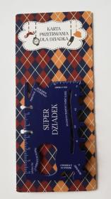 Karta survivalowa, Super dziadek, granatowa. Wydawca: Jawi. Dadada.pl Opakowanie Karta survivalowa, Super dziadek, granatowa