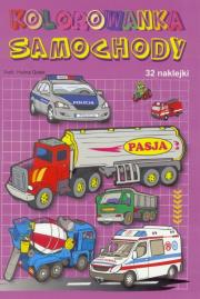 Kolorowanka - Samochody. Autor: Halina Gołek. Dadada.pl Okładka książki Kolorowanka - Samochody