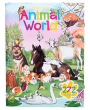 Opakowanie KOLOROWANKA Z NAKLEJKAMI ANIMAL WORLD 10471