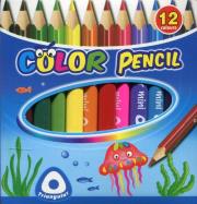 Opakowanie Kredki ołówkowe Keyroad mini trójkątne 12 kolorów